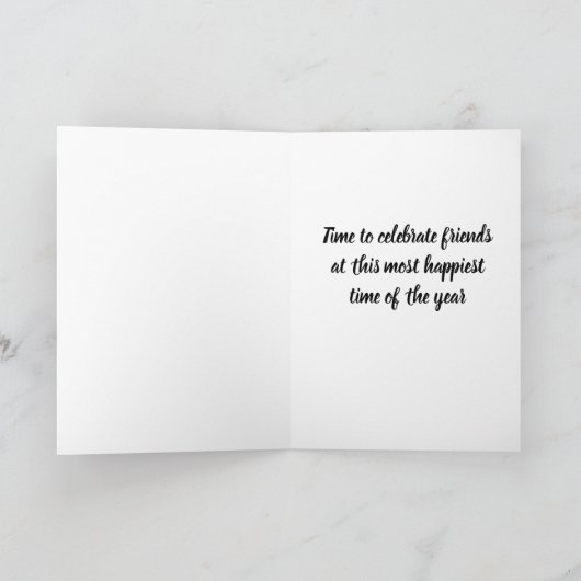 TIJD VOOR "CELEBRATE" DE DAG VAN DE DAG FEESTDAGEN KAART (Binnen)