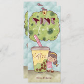 Tijd voor Coffee Kawaii Bladwijzer Illustratie (Voorkant / Achterkant)