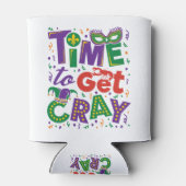 Tijd voor Cray Crawfish Mardi Gras Blikjeskoeler (Achterkant)