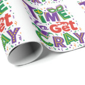 Tijd voor Cray Crawfish Mardi Gras Cadeaupapier (Rol Hoek)