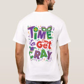 Tijd voor Cray Crawfish Mardi Gras T-shirt (Achterkant)