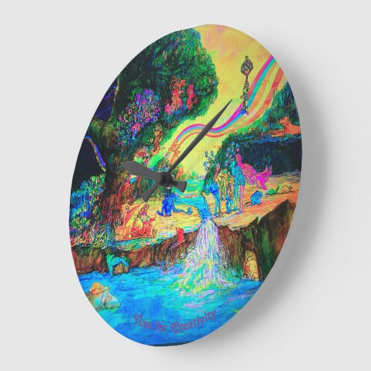 Tijd voor creativiteitsklok grote klok (Hoek)