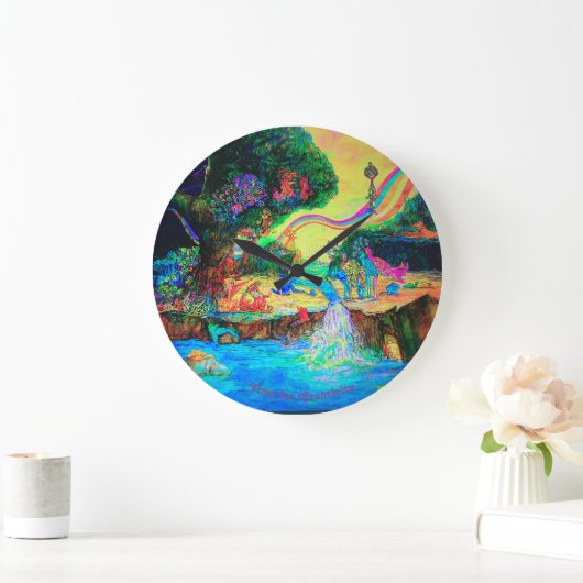 Tijd voor creativiteitsklok grote klok (Huis)