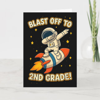Tijd voor de 2e klas astronaut Dab Cool shirt naar Kaart