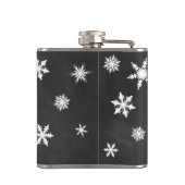 Tijd voor de Drink van Champagne Chalkboard Holida Heupfles (Achterkant)