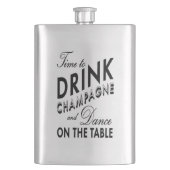 Tijd voor de Drink van Champagne Classic Flask Flacon (Voorkant)