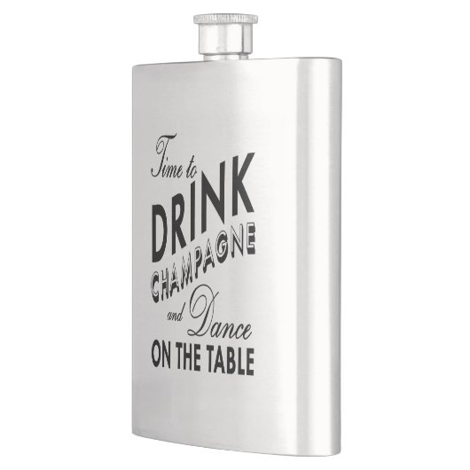 Tijd voor de Drink van Champagne Classic Flask Flacon (Links)