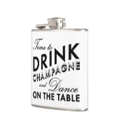 Tijd voor de Drink van Champagne Flask Heupfles (Links)