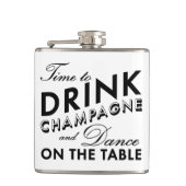 Tijd voor de Drink van Champagne Flask Heupfles (Voorkant)