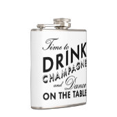 Tijd voor de Drink van Champagne Flask Heupfles (Rechts)