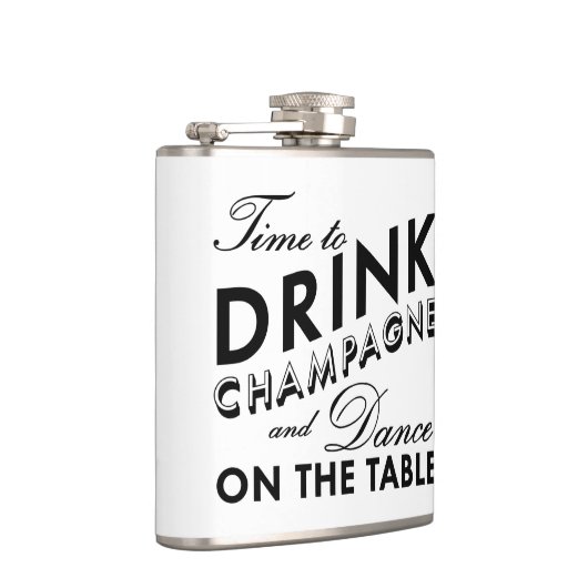 Tijd voor de Drink van Champagne Flask Heupfles (Rechts)