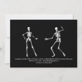 Tijd voor de Drink van Champagne Halloween Uitnodi Kaart (Achterkant)