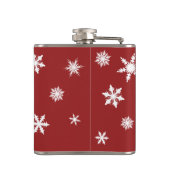 Tijd voor de Drink van Champagne Red Holiday Flask Heupfles (Achterkant)