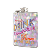 Tijd voor de Drink van Champagne Sparkly Flask Heupfles (Links)