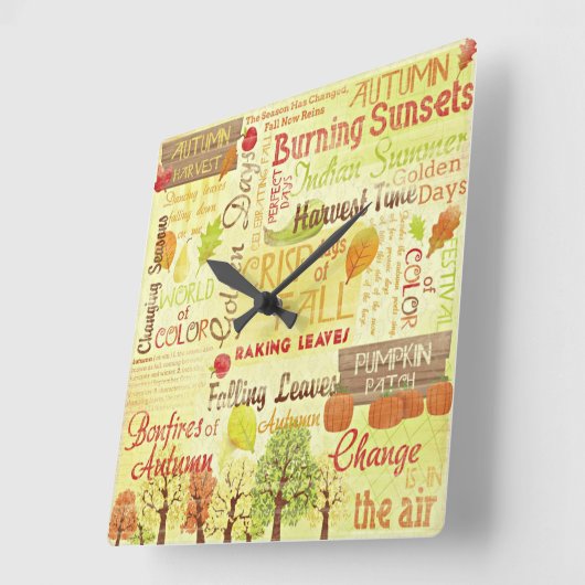 Tijd voor de Herfst klok (Hoek)