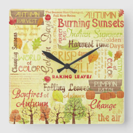 Tijd voor de Herfst klok