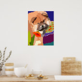 TIJD VOOR DE SPRING VAN DE ARTdeco-kabel Poster (Keuken)