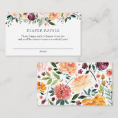 Tijd voor de Tea Diaper Raffle-invoegkaart Informatiekaartje (Voorkant / Achterkant)