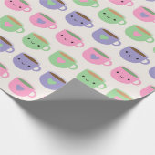 Tijd voor de Tea - Kawaii Cup in Tea Cadeaupapier (Hoek)