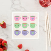 Tijd voor de Tea - Kawaii Cup in Tea Servet (Insitu)