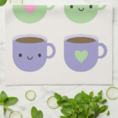 Tijd voor de Tea - Kawaii Cup in Tea Theedoek (Gevouwen)