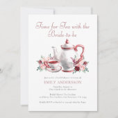 Tijd voor de Tea Vrijgezellenfeest Party Kaart (Voorkant)