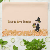 Tijd voor de Thanksgiving van Pilgrim Towels Theedoek (Gevouwen)