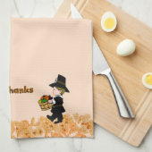 Tijd voor de Thanksgiving van Pilgrim Towels Theedoek (Quarter Fold)