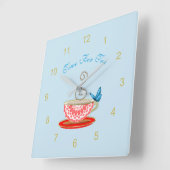 Tijd voor de theekluis van het plein vierkante klok (Hoek)