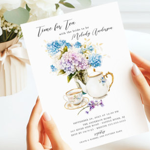 Tijd voor de Uitnodiging van de Bridal van de Tea