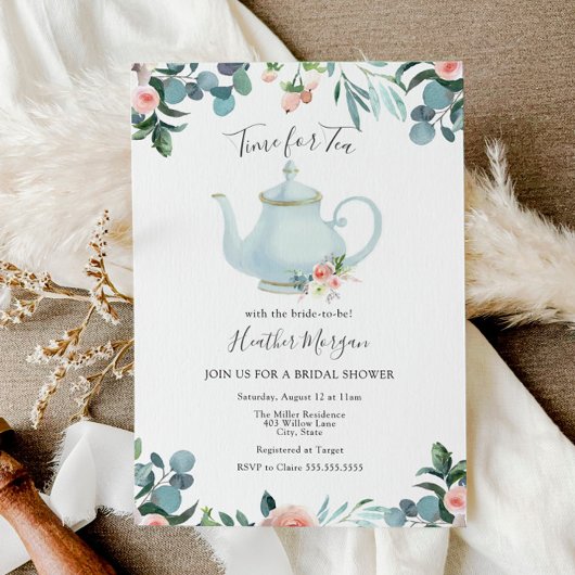 Tijd voor de Uitnodiging van de Bridal van de Tea