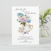 Tijd voor de Uitnodiging van de Bridal van de Tea (Staand voorkant)