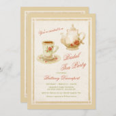 Tijd voor de uitnodiging voor Tea (Voorkant / Achterkant)