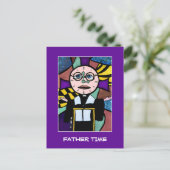 Tijd voor de vader - Tijdstippen Briefkaart (Staand voorkant)
