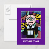 Tijd voor de vader - Tijdstippen Briefkaart (Voorkant / Achterkant)