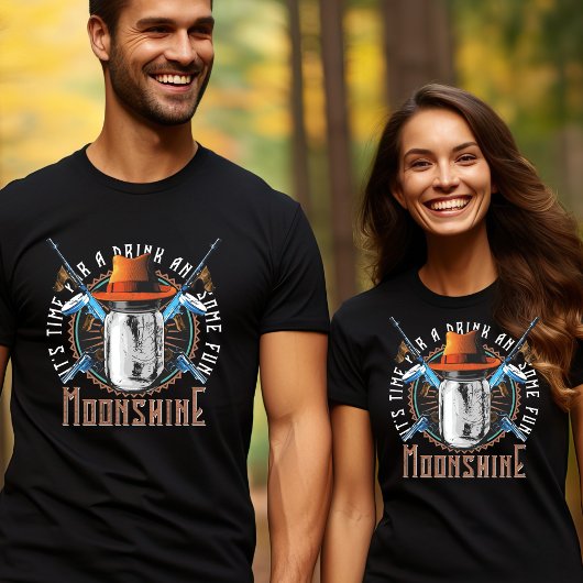 Tijd voor Drink en Fun Moonshine T-Shirt