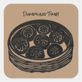 Tijd voor Dumplings Vierkante Sticker