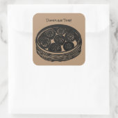 Tijd voor Dumplings Vierkante Sticker (Tas)