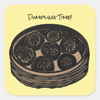 Tijd voor Dumplings Vierkante Sticker