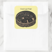 Tijd voor Dumplings Vierkante Sticker (Tas)