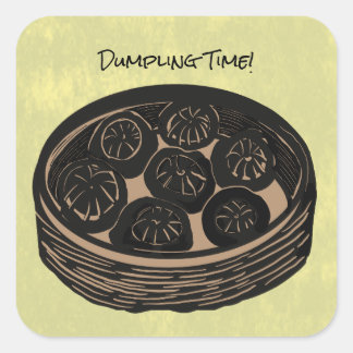 Tijd voor Dumplings Vierkante Sticker