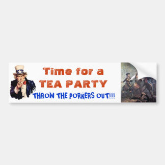 Tijd voor een ander Tea Party Amerika! Bumpersticker