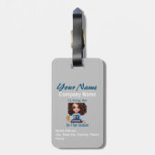 Tijd voor een avontuurlijke dollar bagagelabel (Achterkant verticaal)