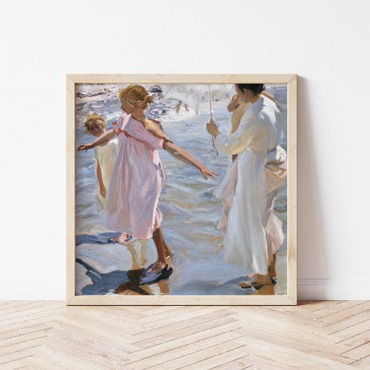 Tijd voor een bad in Valencia | Joaquín Sorolla Poster