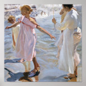 Tijd voor een bad in Valencia | Joaquín Sorolla Poster (Voorkant)