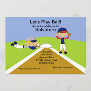 Tijd voor een bal! Uitnodiging voor honkbal