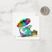 Tijd voor een Beach party!! Notitiekaartje (Voorkant / Achterkant in situ)