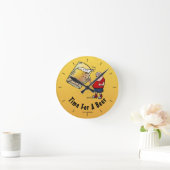 Tijd voor een biefstuk Cartoon Ronde Klok (Huis)