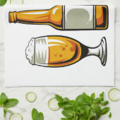 Tijd voor een bierkeukentje theedoek (Gevouwen)