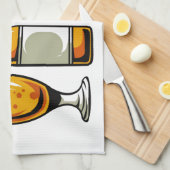 Tijd voor een bierkeukentje theedoek (Quarter Fold)